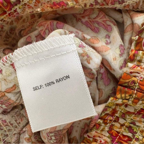 Rose + Olive Floral Halter Neck Top - Multicolor Bohemian Print Medium - Picture 9 of 9